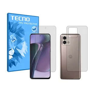 Tecno HyGEL model transparent screen protector suitable for Motorola Moto G Stylus (2023) mobile phone with back protector