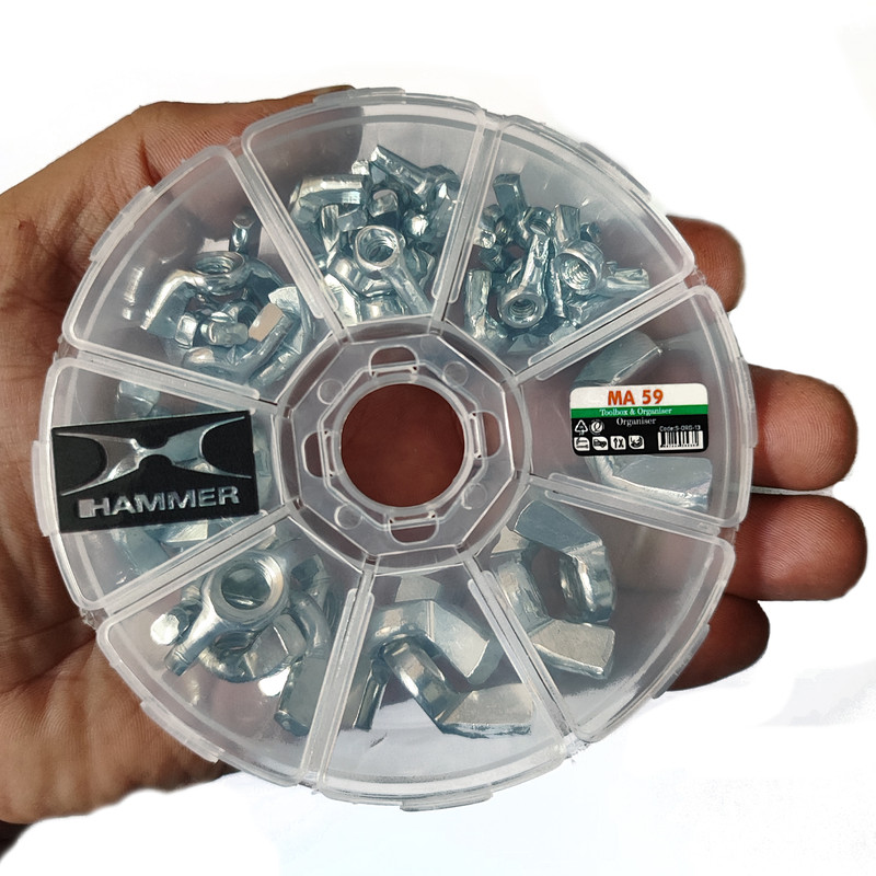 مهره خروسکی هامر مدل Multi Size بسته 41 عددی