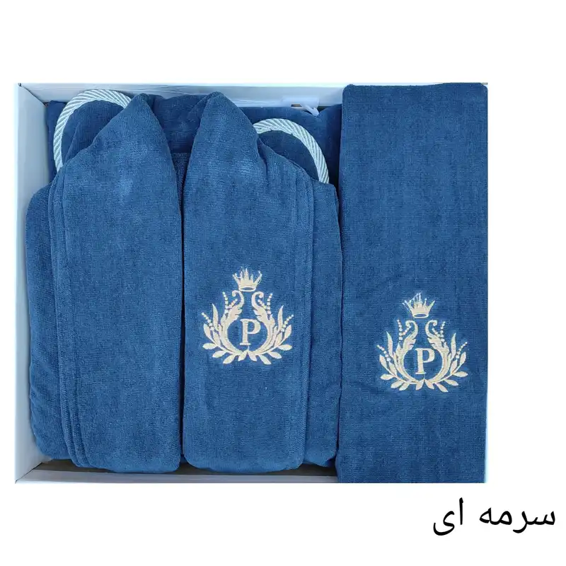 سرویس حوله پالتویی 3 تکه طرح ایپک سایز 125