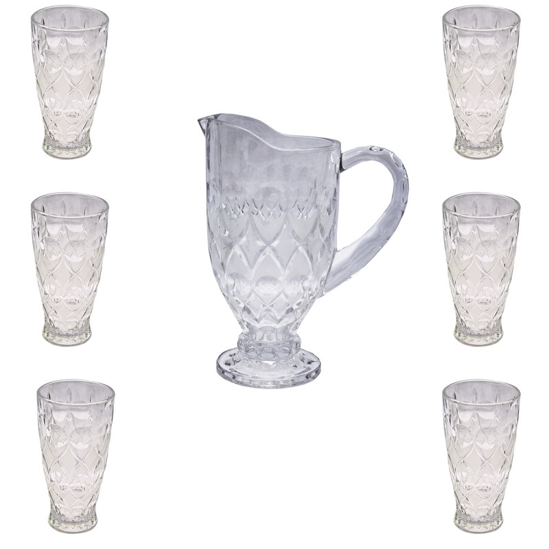 ست پارچ و لیوان 7 پارچه کد E002