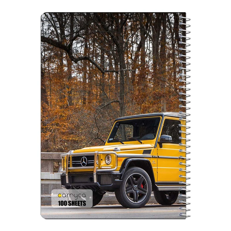 دفتر شطرنجی 100 برگ سیمی کارنیکا طرح مرسدس‑ا ام جی G۶۳ Mercedes‑AMG G63 کد 42689
