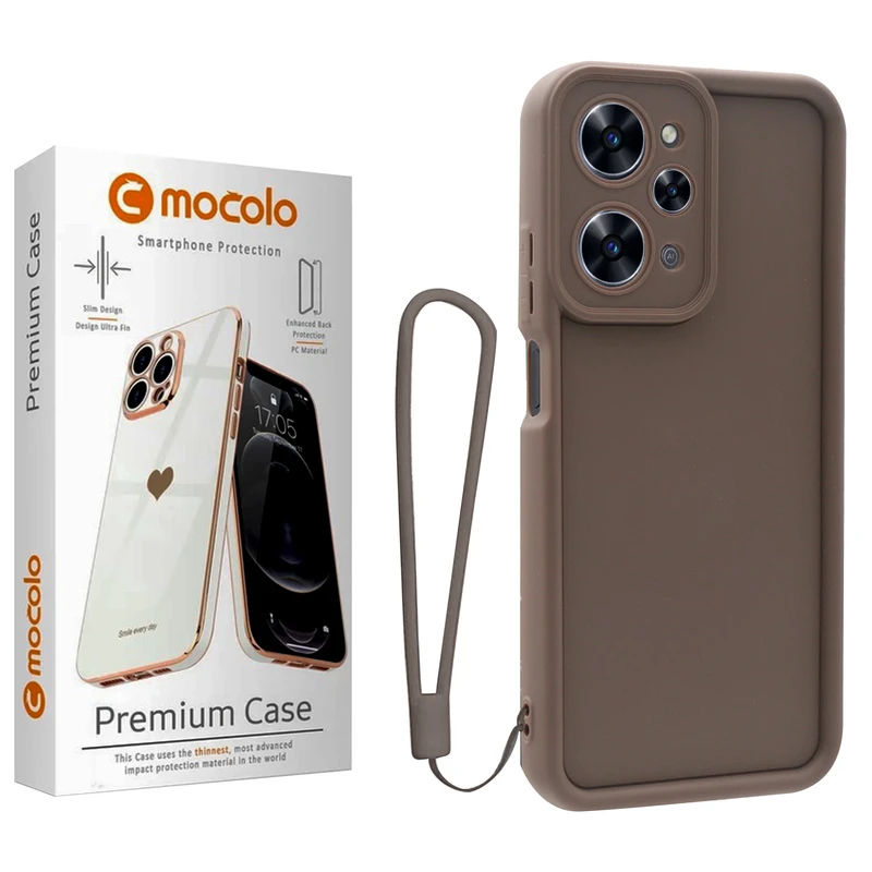 کاور موکولو مدل Silicone Puffer Strap مناسب برای گوشی موبایل شیائومی Redmi12 4G/ Redmi 12 به همراه بند آویز