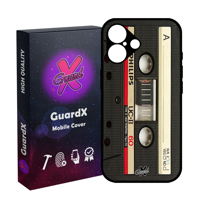 کاور گارد ایکس طرح Cassette مدل 10063 مناسب برای گوشی موبایل اپل iPhone 16