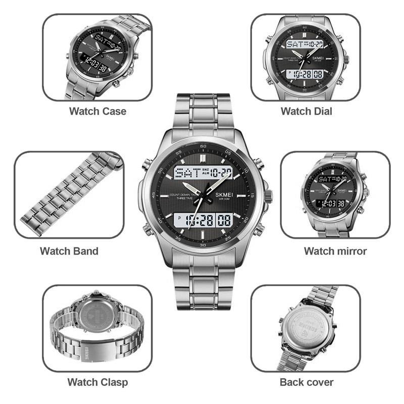 ساعت مچی عقربهای مردانه اسکمی مدل 2049 SIBK