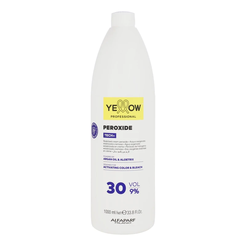 کرم اکسیدان یلو مدل peroxide حجم 1000 میلی‌لیتر با قدرت 9 درصد (30 Volume) و نوع اکسیدان 2