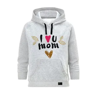 هودی زنانه مدل MOM کد J178 رنگ طوسی