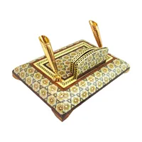 قلمدان خاتم کاری مدل دو قیف کد 1510-1