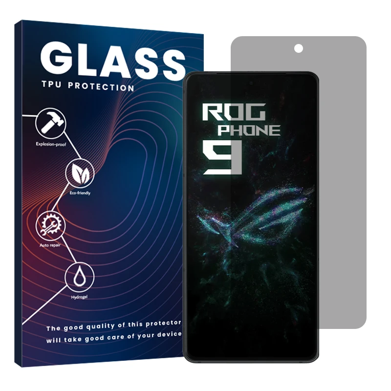 محافظ صفحه نمایش حریم شخصی گلس مدل Resistant مناسب برای گوشی موبایل ایسوس ROG Phone 9