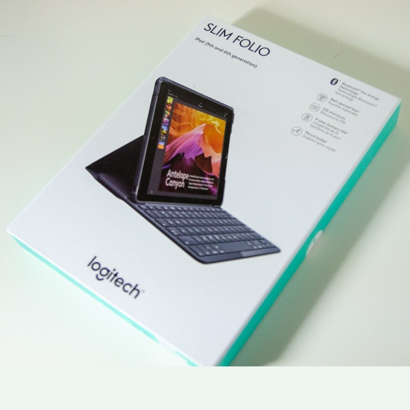کیبورد تبلت لاجیتک مدل Slim Folio مناسب برای تبلت اپل iPad 5 / 6