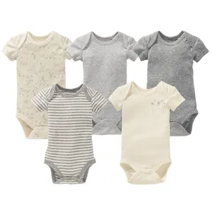 بادی آستین کوتاه نوزادی لوپیلو مدل بادی نوزادی لوپیلو مجموعه 5 عددی