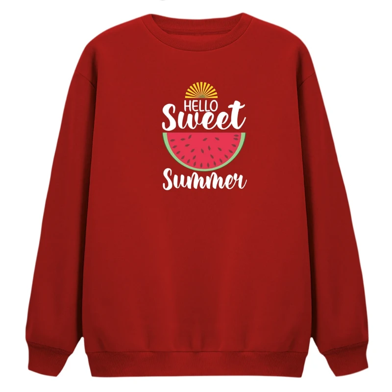 سویشرت زنانه مدل هندوانه یلدایی کد 16