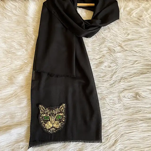 شال زنانه مدل گربه ایرانی کد MG02