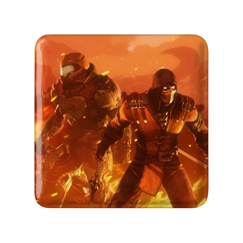 مگنت خندالو طرح بازی رستاخیز (Doom) مدل مربعی کد 31382