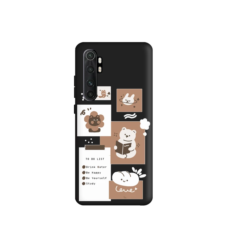 کاور قاب گارد طرح روزمرگی خرس کد f7068 مناسب برای گوشی موبایل شیائومی Mi Note 10 Lite