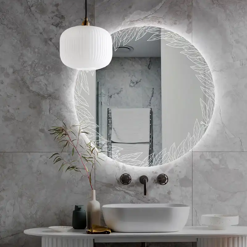 آینه سرویس بهداشتی سایان هوم مدل برگ