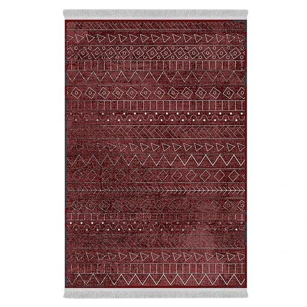 فرش پارچه‌ای دفه مدل فرشینه طرح مدرن کد 189