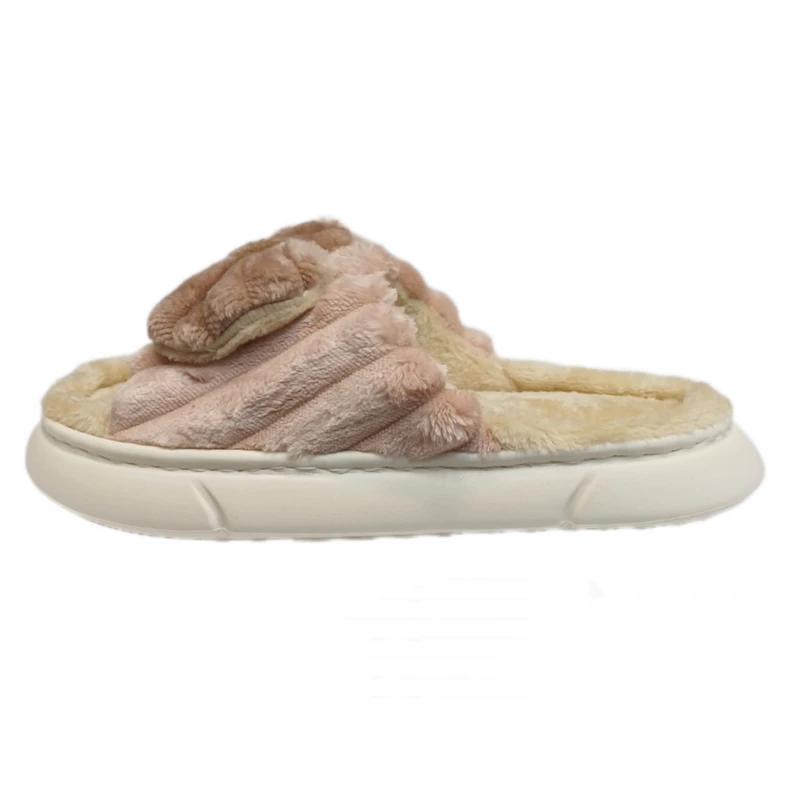 دمپایی حوله‌ای مدل پولیشی پاپیون