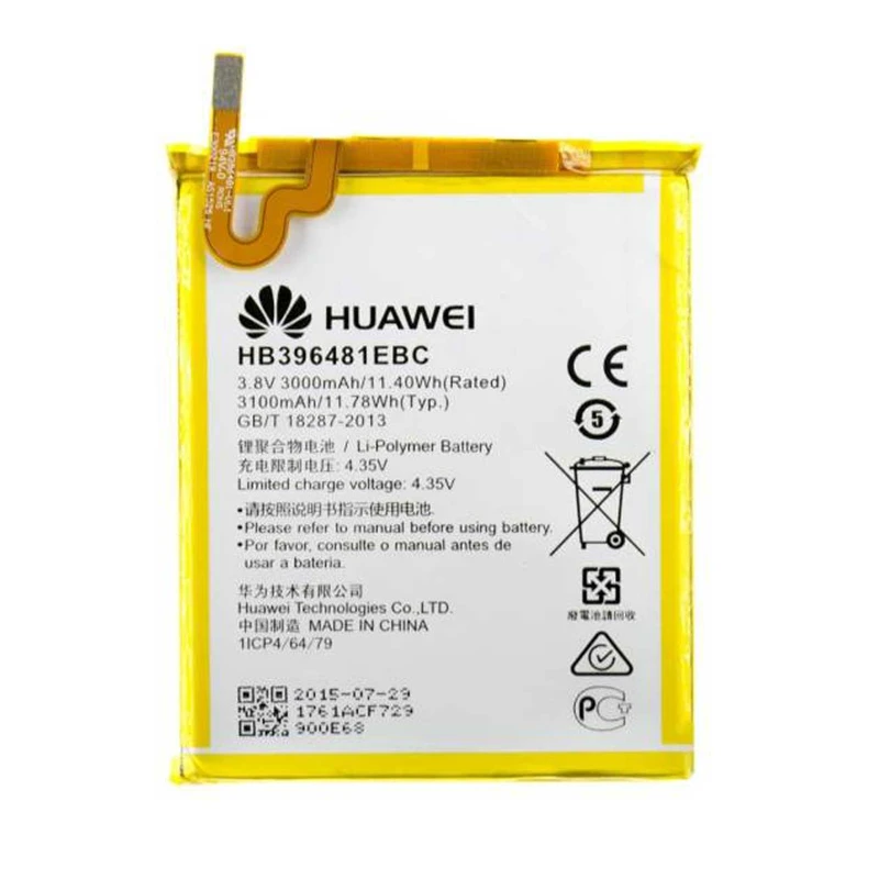 باتری موبایل مدل HB396481EBC ظرفیت 3000 میلی آمپر ساعت مناسب برای گوشی موبایل هوآوی G8 