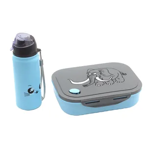 ظرف غذای کودک مدل فیل به همراه قمقمه