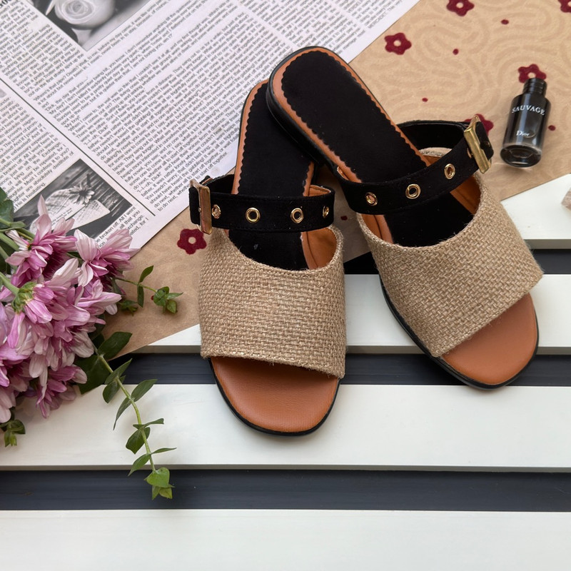 صندل زنانه نیکتا مدل ترمه کد BL