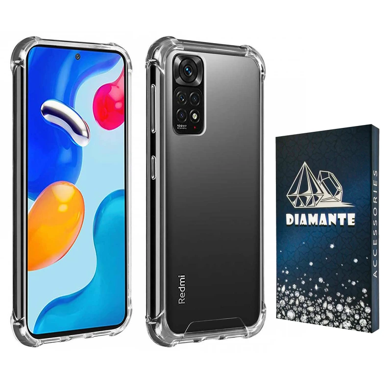 کاور دیامانته مدل shiny navy مناسب برای گوشی موبایل شیائومی Redmi Note 11 Pro 4G / 5G / Redmi Note 11E Pro
