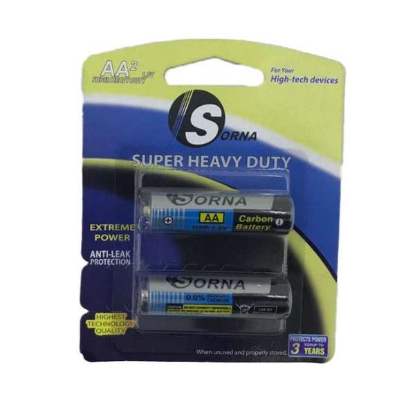 باتری قلمی سورنا مدل SUPER HEAVY DUTY بسته 2 عددی