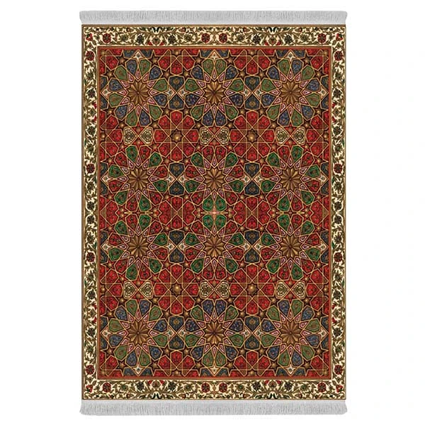 فرش پارچه‌ای دفه مدل فرشینه هازان مخمل کد 166