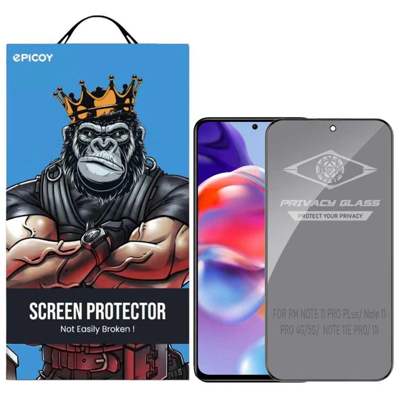 محافظ صفحه نمایش حریم شخصی اپیکوی مدل Pte مناسب برای گوشی موبایل شیائومی Redmi Note 11 Pro 4G/ 5G/ Note 11 Pro Plus 5G/ Note 11E Pro/ 11i