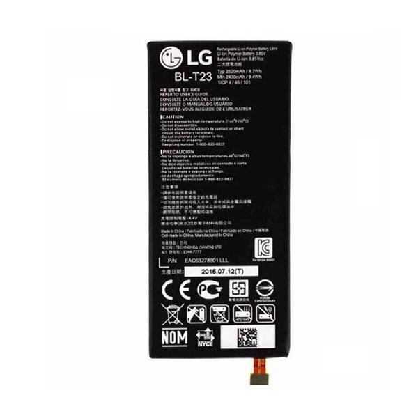 باتری موبایل مدل BL-T23 ظرفیت 2500 میلی آمپر ساعت مناسب برای گوشی موبایل ال جی X CAM 1 باتری موبایل مدل BL-T23 ظرفیت 2500 میلی آمپر ساعت مناسب برای گوشی موبایل ال جی X CAM 1