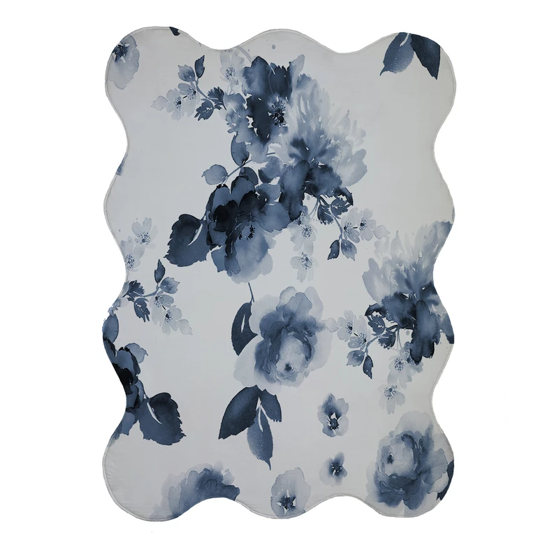 پادری مدل دالبر طرح گل کد 9147 سایز 80x110 سانتی متر 