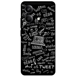 Megafone Social Media 1898 Cover For Xiaomi Redmi Note 13R Pro