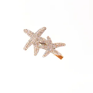 گیره مو زنانه مدل انبری طرح ستاره کد 11