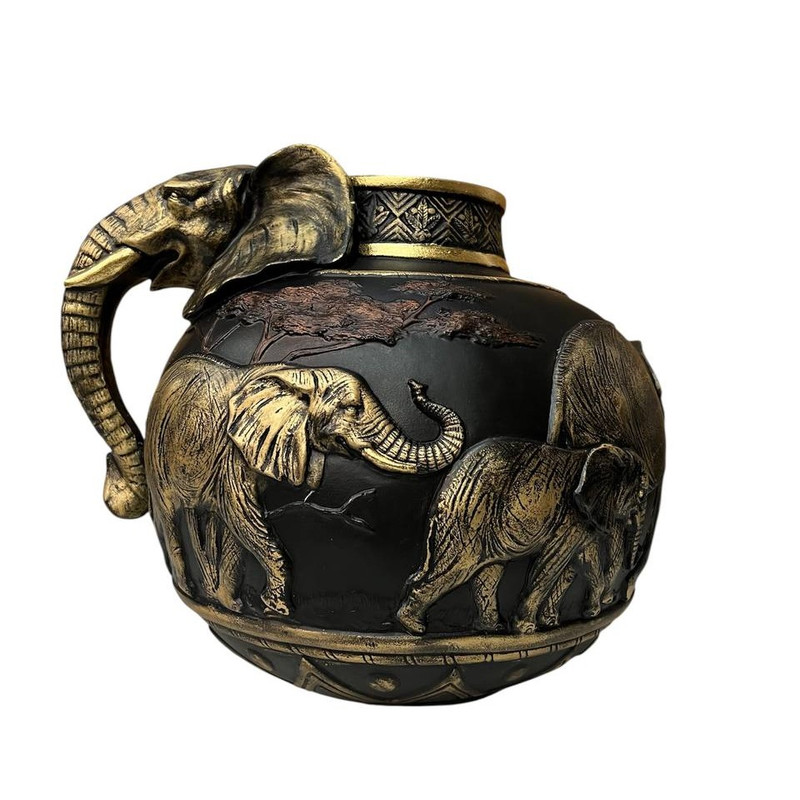 گلدان سنگی مدل فیل برجسته