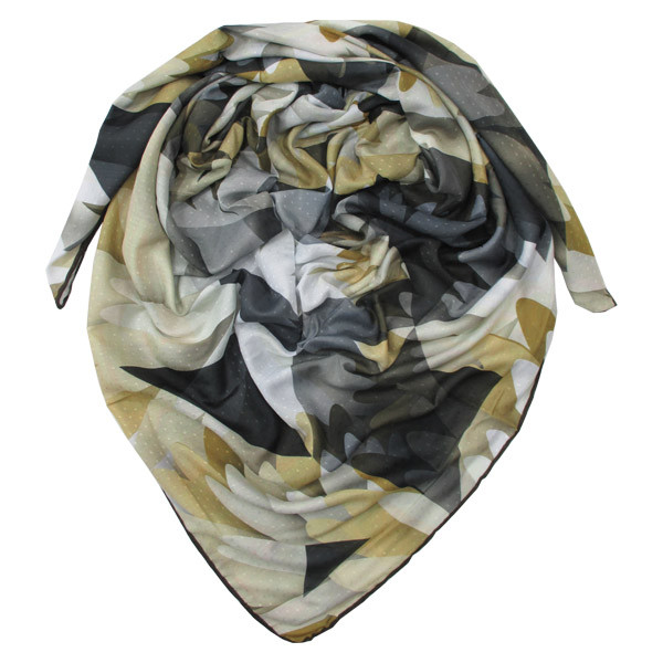 روسری زنانه نخ ابریشم دست دوز کد X_451_5