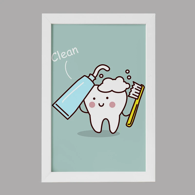 تابلو کودک خندالو مدل دندان و دندان پزشکی کودکانه کد 36701