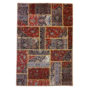 کلاژ فرش دستبافت سه متری مدل چهل تکه کد N.K.P.CO.C22