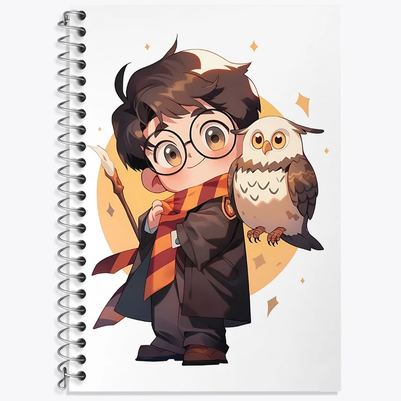 دفتر نت موسیقی 50 برگ خندالو طرح هری پاتر (Harry Potter) کد N3545