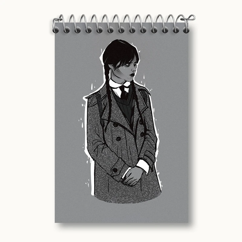 دفتر یادداشت 50 برگ خندالو مدل ونزدی (Wednesday) کد F2451