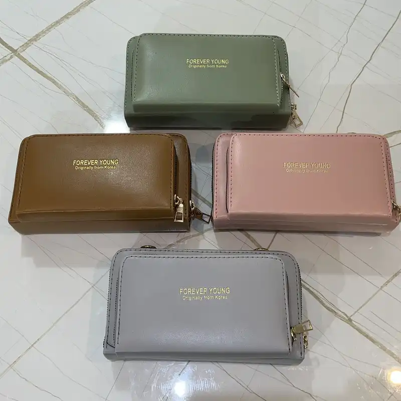 کیف دوشی زنانه مدل سه زیپ کد 6262