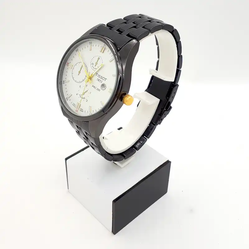 ست ساعت مچی عقربه ای زنانه و مردانه مدل تک موتور تاریخ دار کد TS-9585