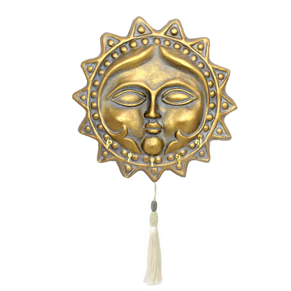 دیوارکوب سفالی دست نگار مدل خورشید خانم کد 22-22