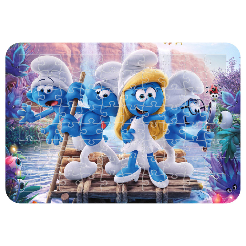 پازل 54 تکه مدل CHB1175 طرح انیمیشن اسمورف ها