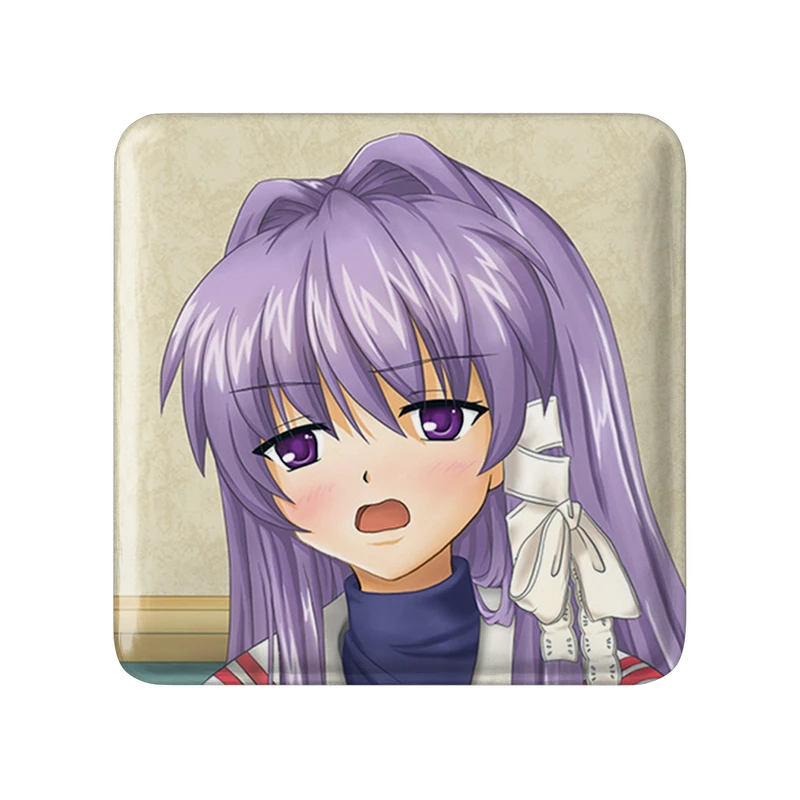 مگنت خندالو طرح کیو انیمه کلاناد Clannad  مدل مربعی کد 22426