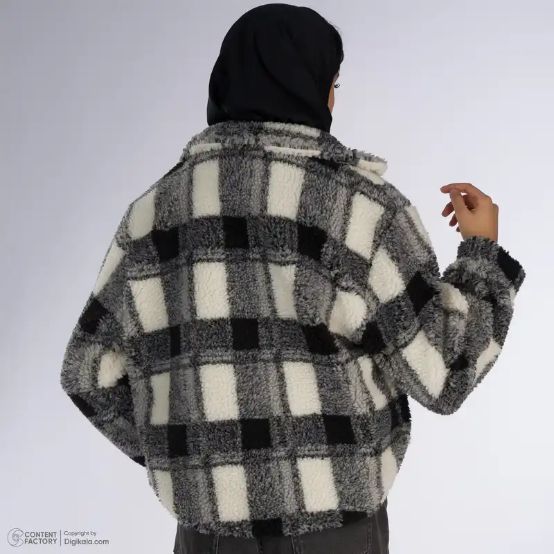 کت زنانه مون‌سا مدل چهارخونه