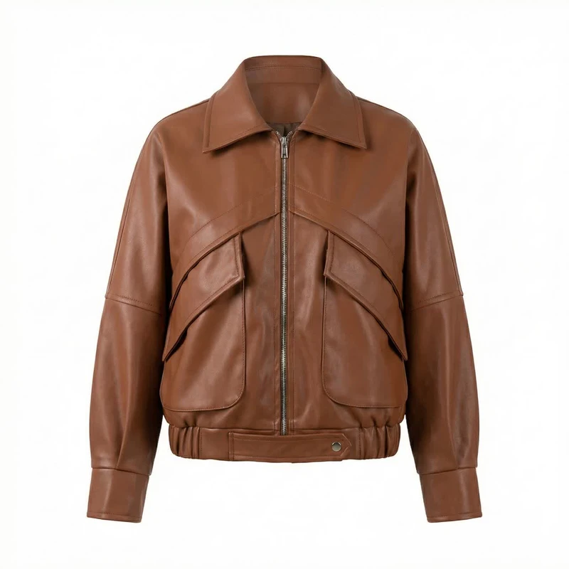 کت چرم زنانه مدل C0749