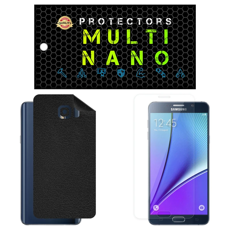 محافظ صفحه نمایش مولتی نانو مدل X-SFL مناسب برای گوشی موبایل سامسونگ Galaxy Note 5 به همراه برچسب پوششی