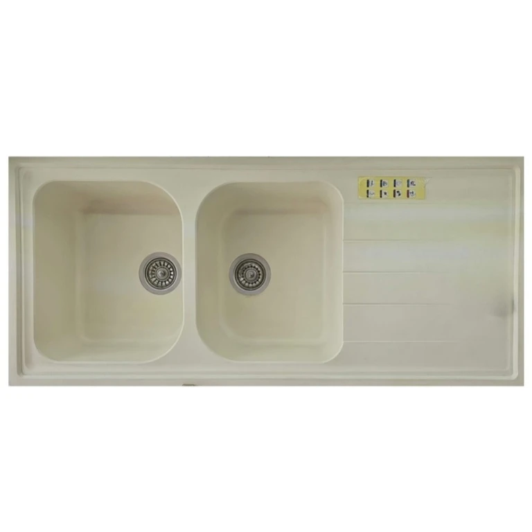 سینک ظرفشویی گرانیت توکار دو لگنه مدل SG3013