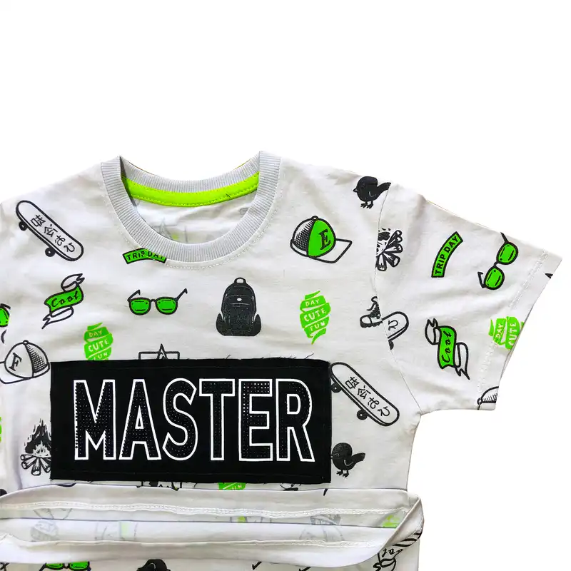 تی شرت آستین کوتاه پسرانه مدل P4 کد 014