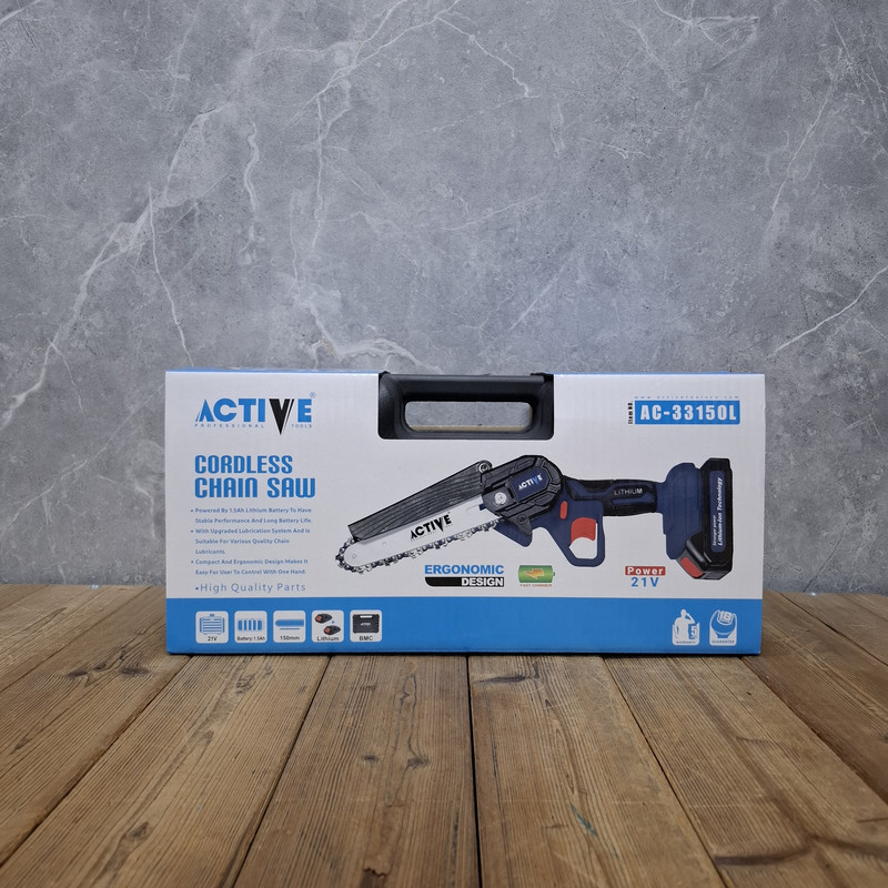 اره زنجیری شارژی 21 ولت صنعتی اکتیوتولز مدل 21V/ 33150 کد 40