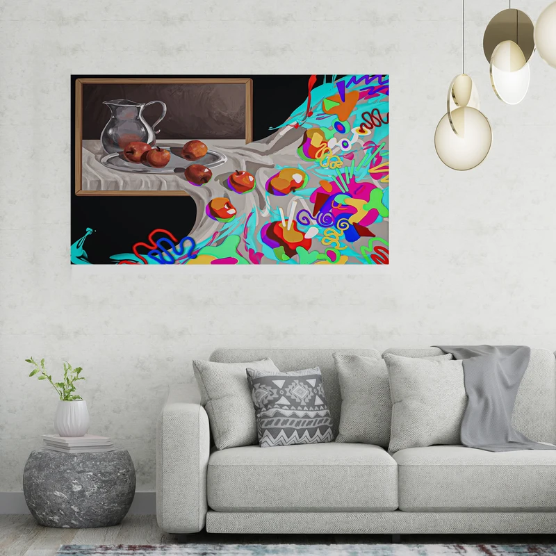 تابلو شاسی مدل هنری انتزاعی 011